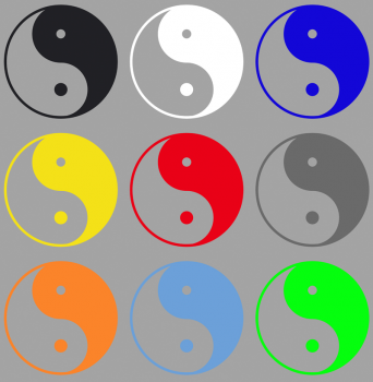 Aufkleber Yin Yang